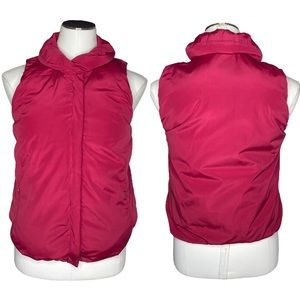 GAP Burgundy Puffer Zip Vest